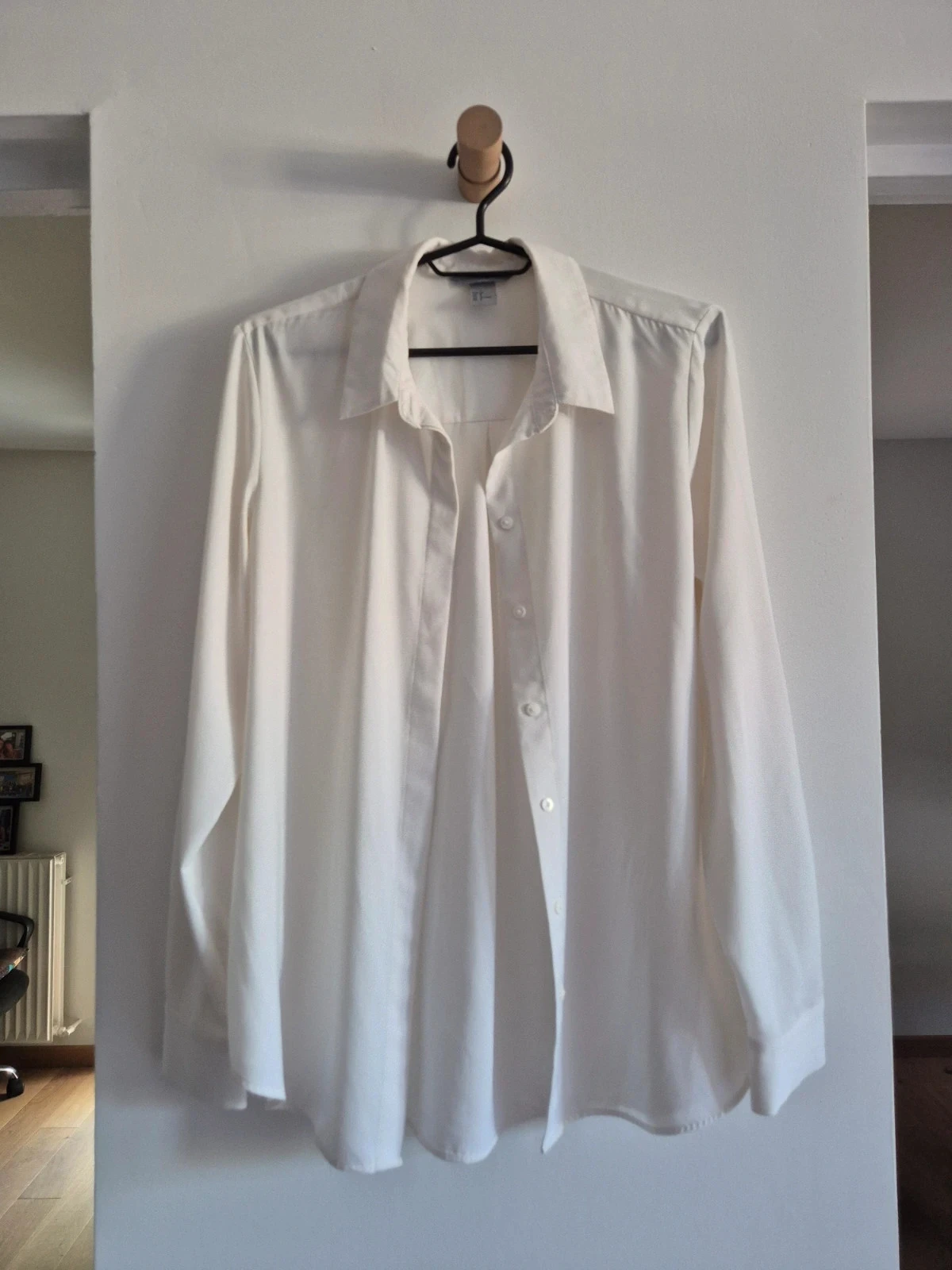 Chemise manches longues blanche 38 H&M